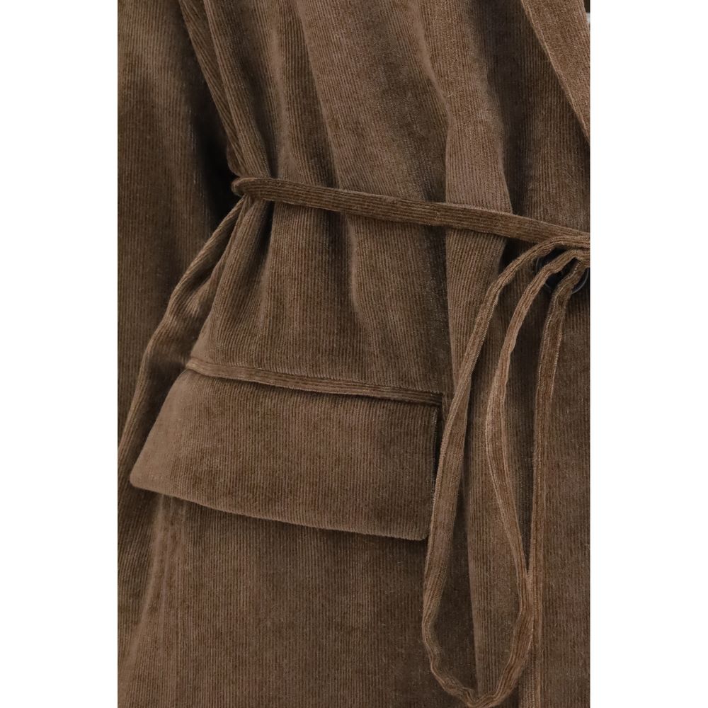 Brunello Cucinelli Braune Viskose-Manteljacke