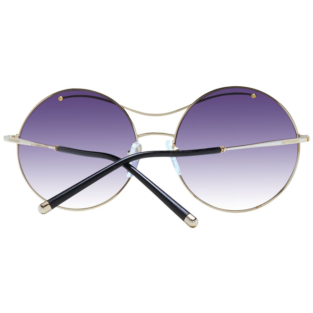 Ana Hickmann Gold Metal Sunglasses
