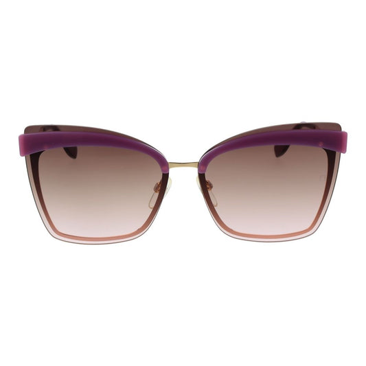 Ana Hickmann Purple Metal Sunglasses