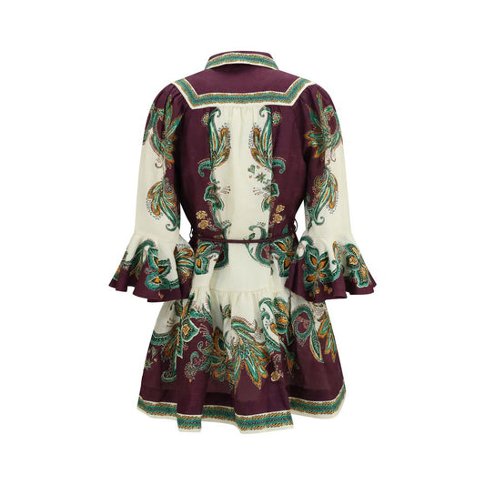Alemais Multicolor Linen Casual Dress