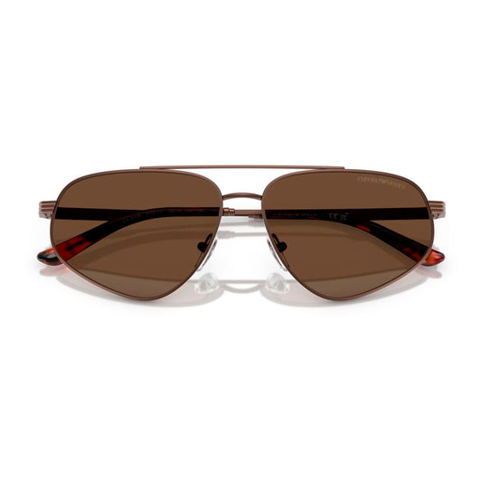 Emporio Armani Brown Metal Sunglasses