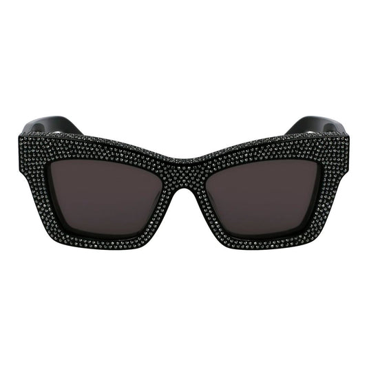 Ferragamo Black Acetate Sunglasses