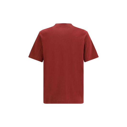 Brunello Cucinelli Bordeaux Cotton T-Shirt