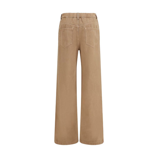 Brunello Cucinelli Beige Cotton Jeans Denim