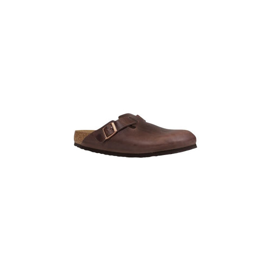 Birkenstock Brown Leather Flat Sandals