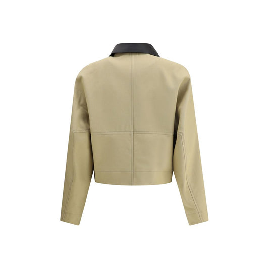 Givenchy Beige Cotton Leather Jacket