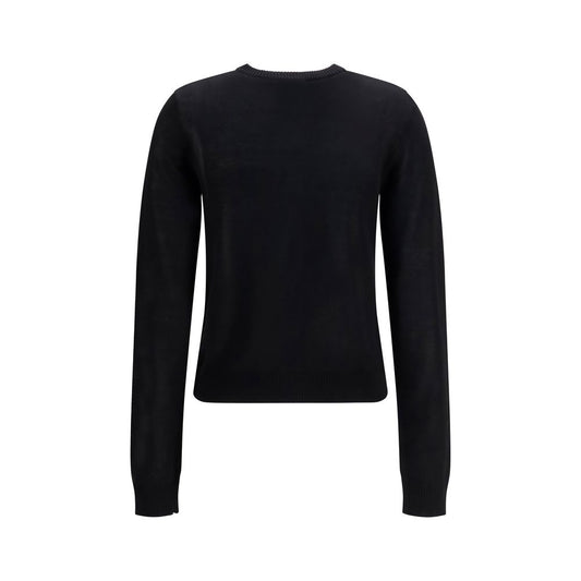 Ganni Black Cotton Cardigan