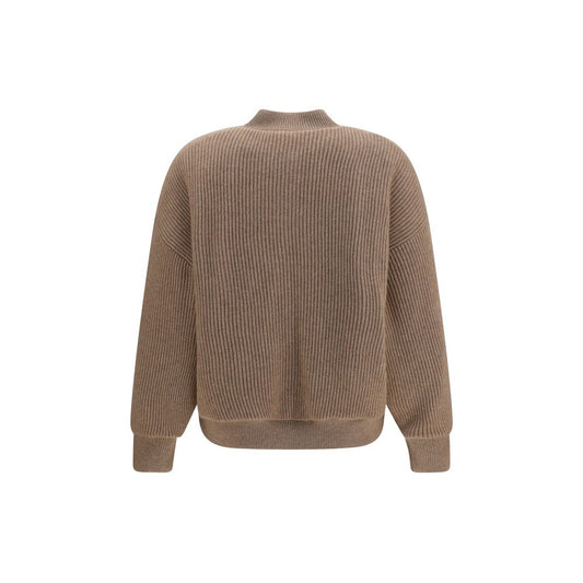 Brunello Cucinelli Beige Cashmere Bomber