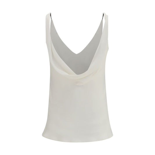 Brunello Cucinelli Beige Silk Blouse