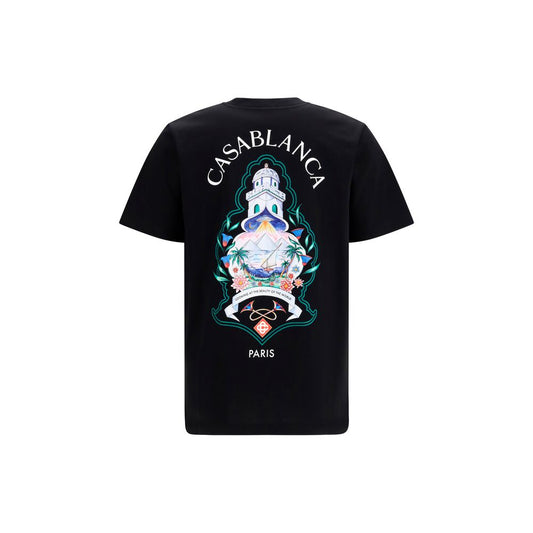 Casablanca Black Cotton T-Shirt