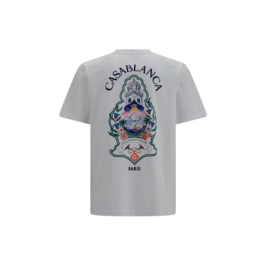 Casablanca White Cotton T-Shirt