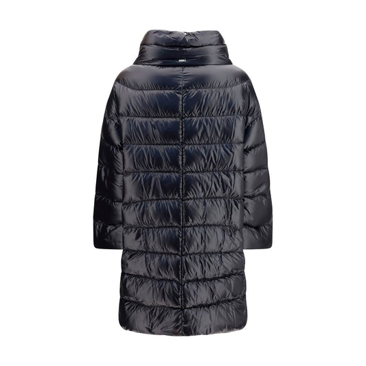 Herno Black Polyester Coat