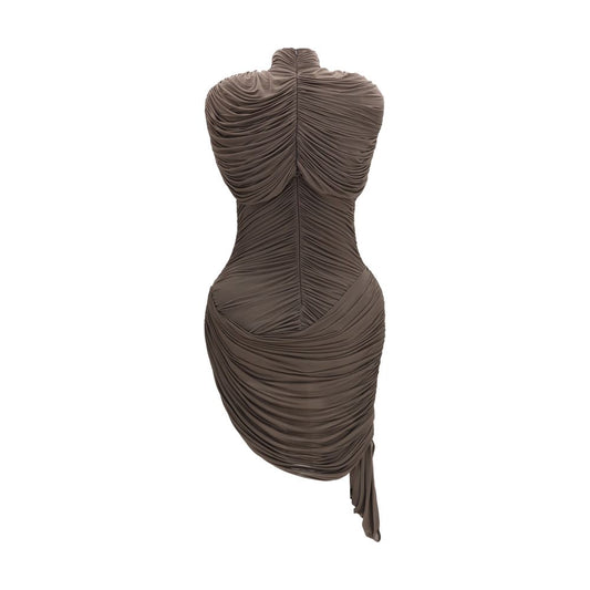 Magda Butrym Brown Copper Cocktail Dress