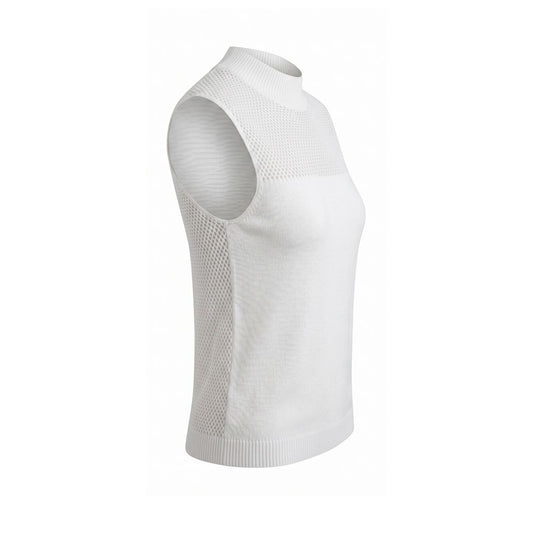 Malo White Silk Women Sweater