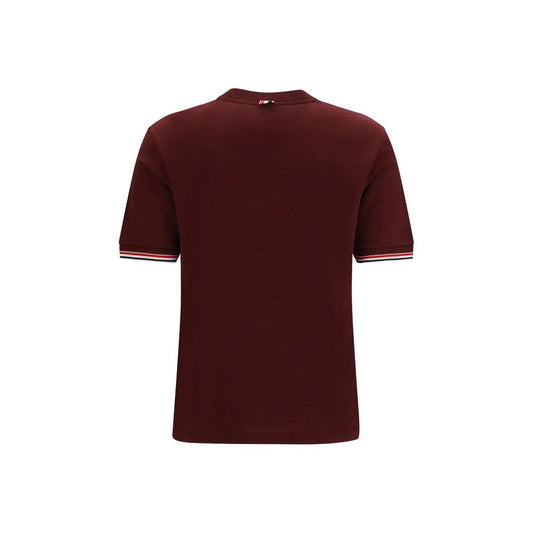Thom Browne Bordeauxwoll-Oves-Aries-T-Shirt