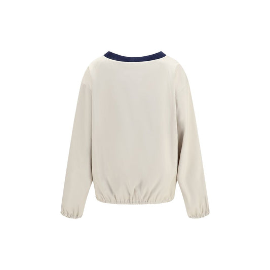 Miu Miu Beige Recycled Polyester Sweatshirt