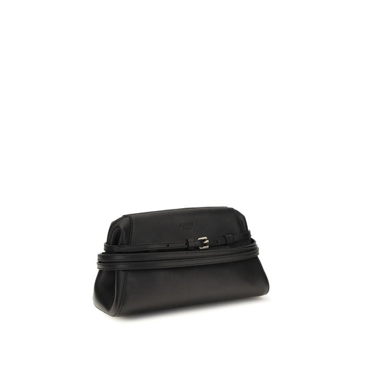 Moschino Black Goatskin Shoulder Bag