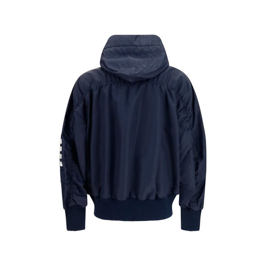 Thom Browne Black Cotton Shell Jacket