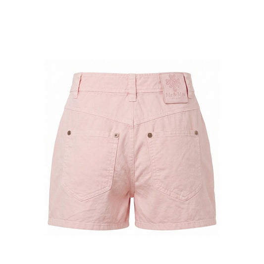 Mr&Mrs Italy Pink Cotton Women Shorts