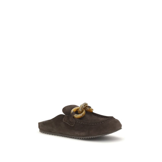 Pedro García Brown Calf Leather Bos Taurus Mules
