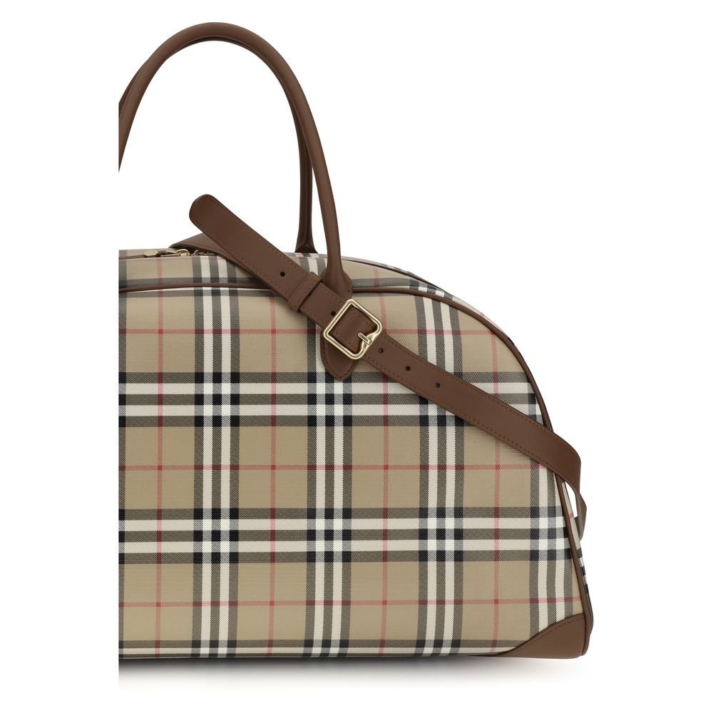 Burberry Beige Baumwoll-Reisegepäck