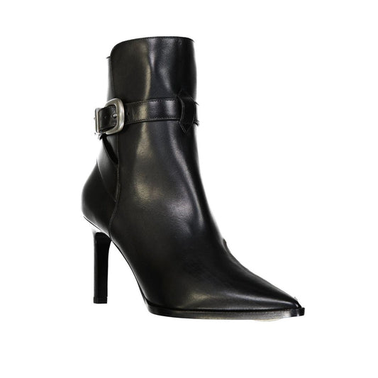 Celine Black Calfskin High Heel Boots