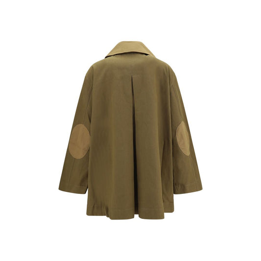 Ganni Bicolor Cotton Full-Length Jacket