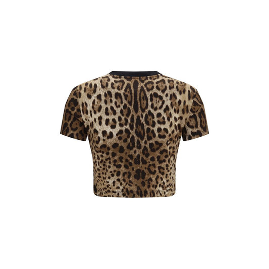 Dolce & Gabbana Beige Cotton T-Shirt