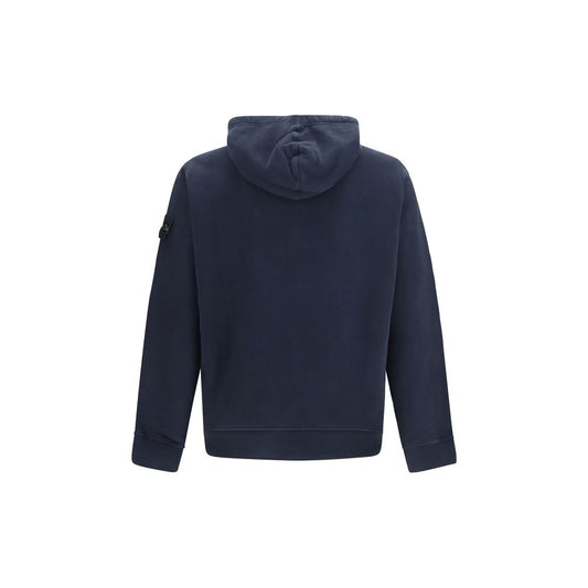 Stone Island Blue Cotton Sweatshirt