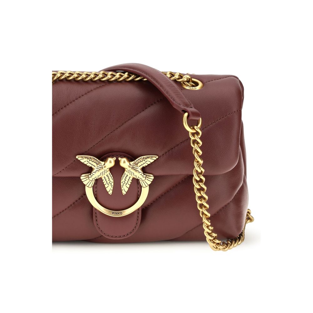 PINKO Bordeaux Lamb Ovis Aries Shoulder Bag