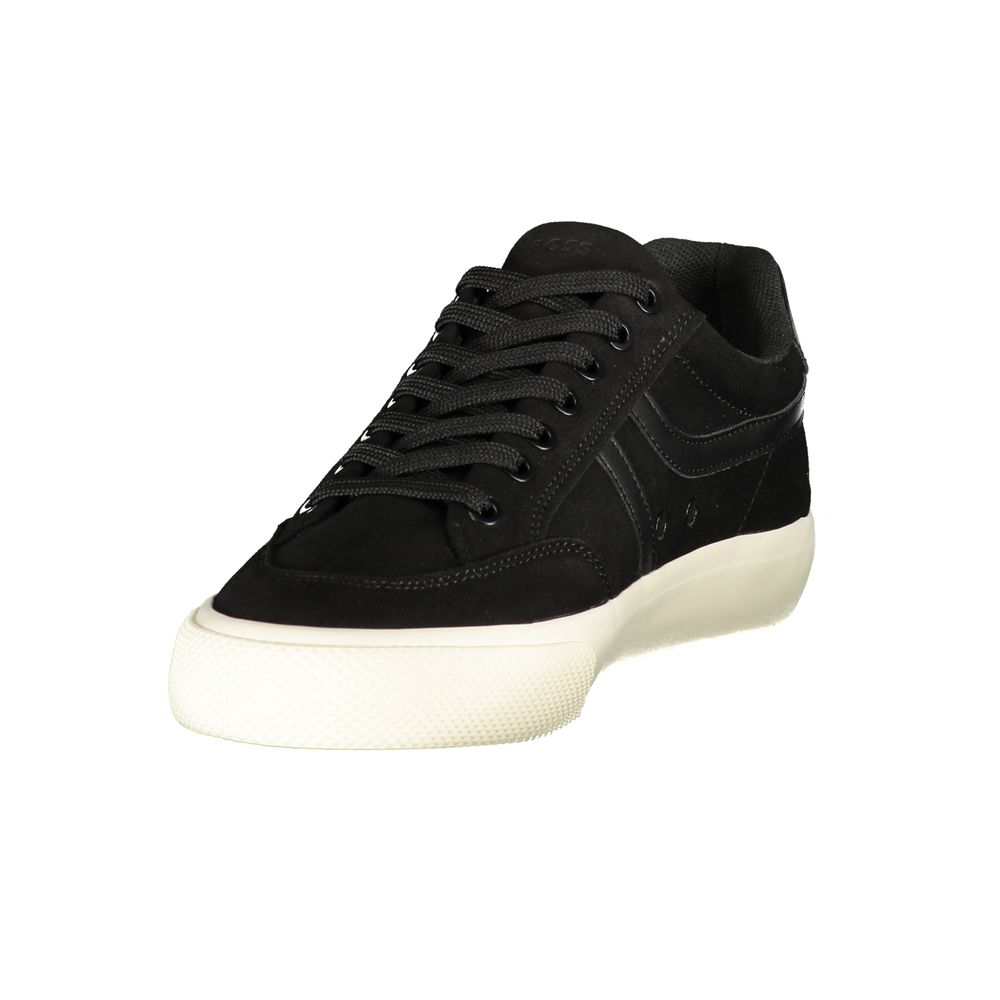 Hugo Boss Schwarzer Polyurethan-Herrensneaker