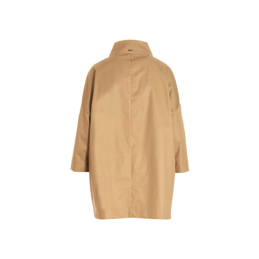 Herno Brown Cotton Coat