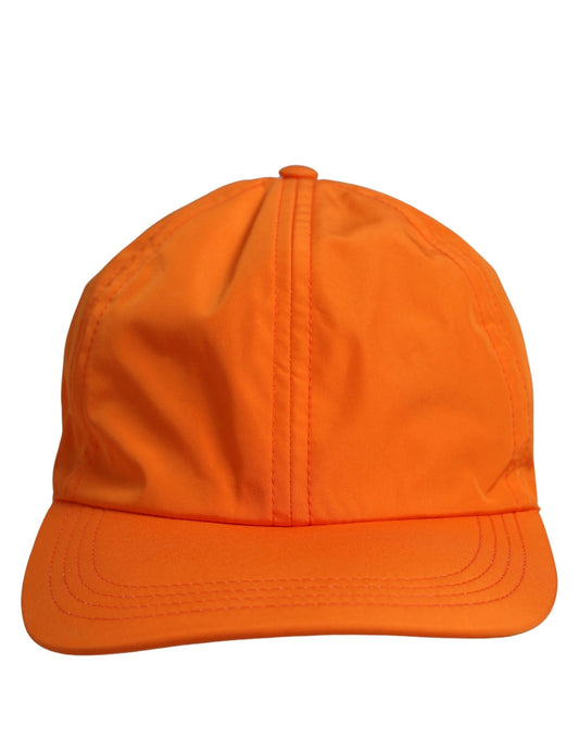 Dolce & Gabbana Men Orange Polyester Baseball Cap 6 Panels Hat