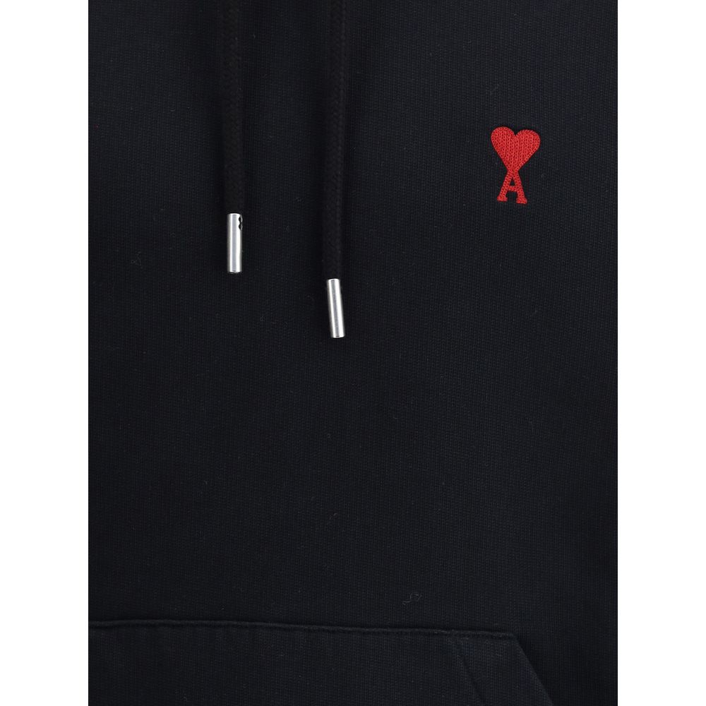 Ami Paris Schwarzes Baumwoll-Sweatshirt