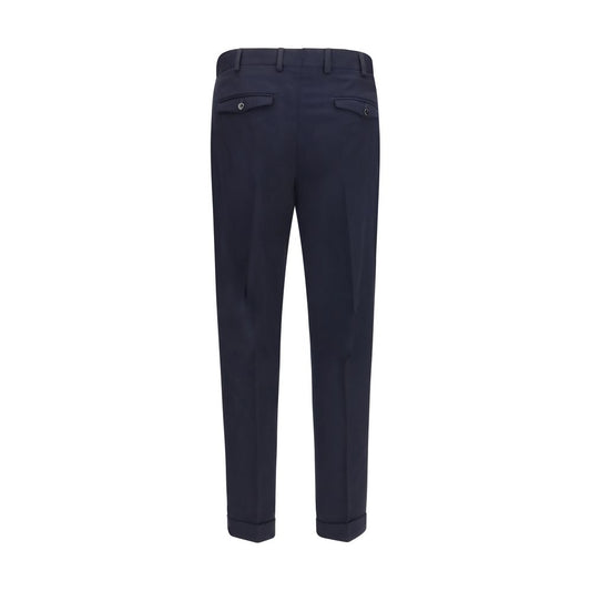 PT Torino Blue Wool Oves Aries Casual Pants