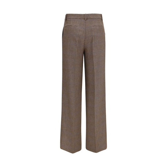 P.A.R.O.S.H. Brown Wool Oves Aries Casual Pants