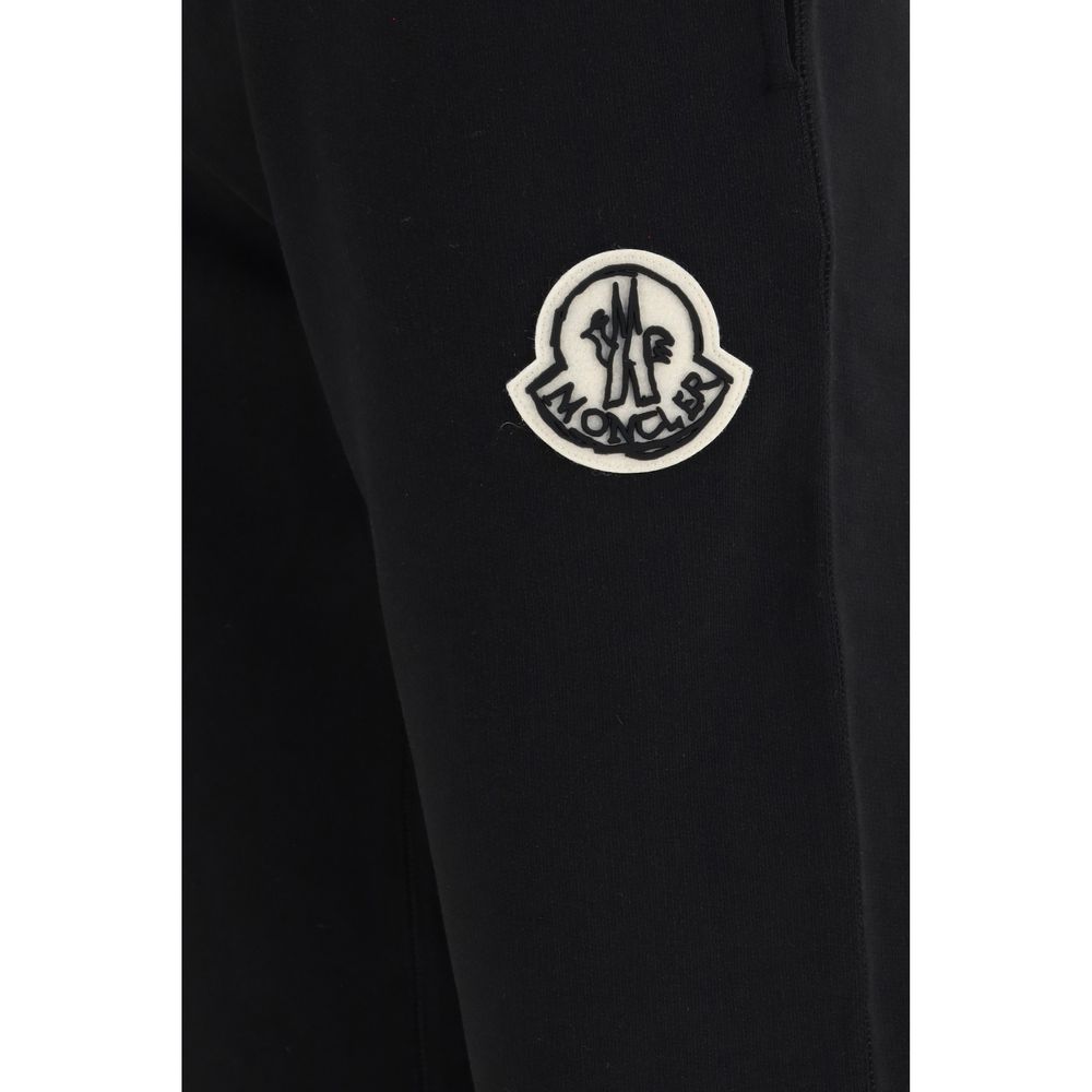 Moncler Schwarze Sporthose aus Baumwolle