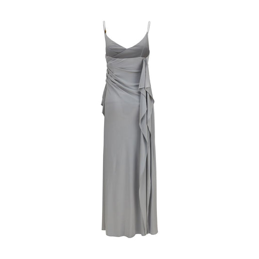 Versace Gray Viscose Casual Dress