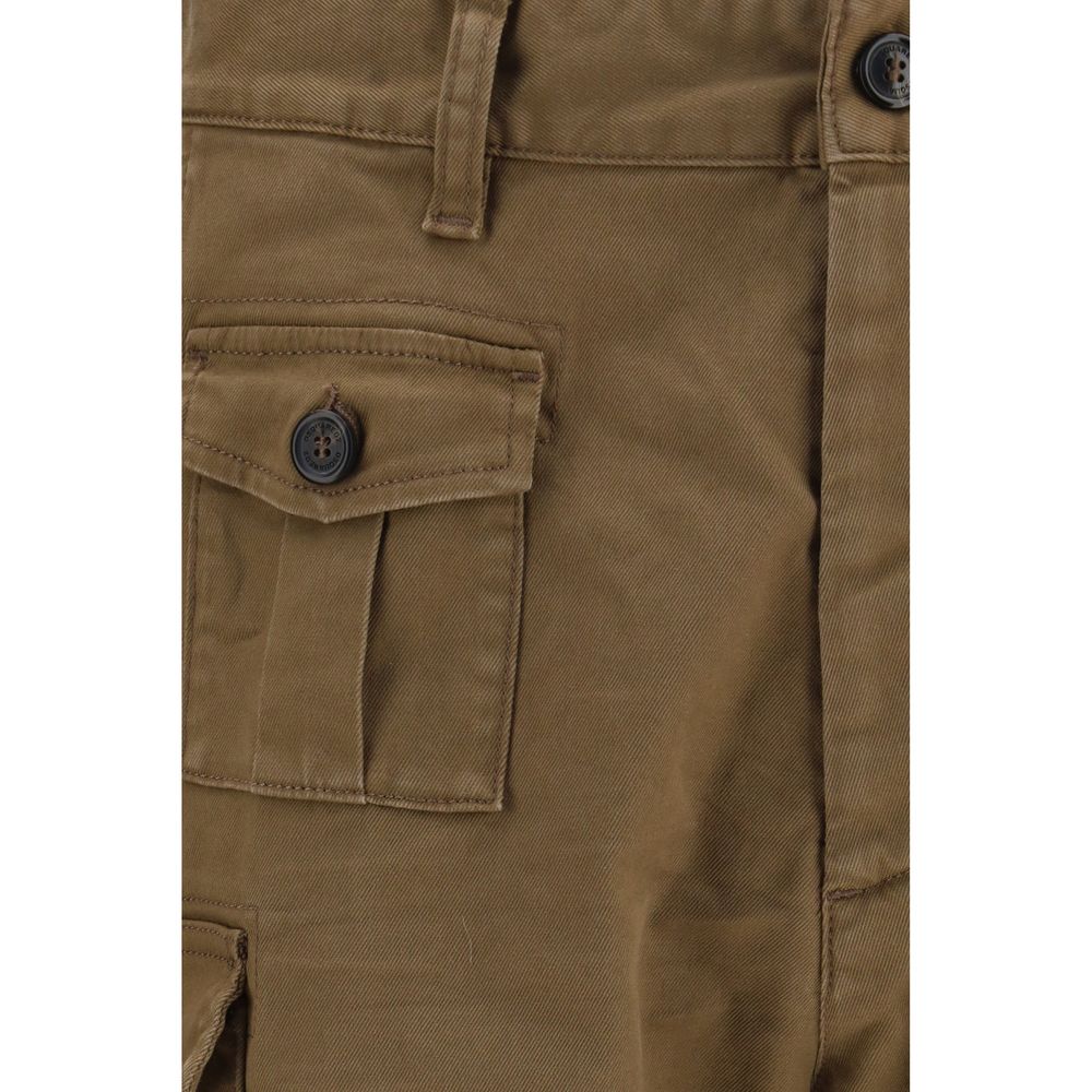 Dsquared² Braune Baumwoll-Bermuda-Shorts
