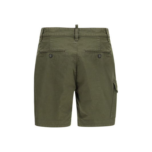 Dsquared² Bicolor Cotton Bermuda Shorts