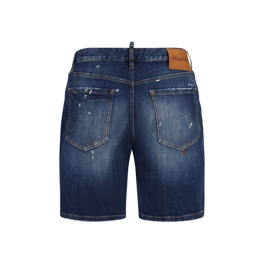 Dsquared² Blue Cotton Bermuda Shorts