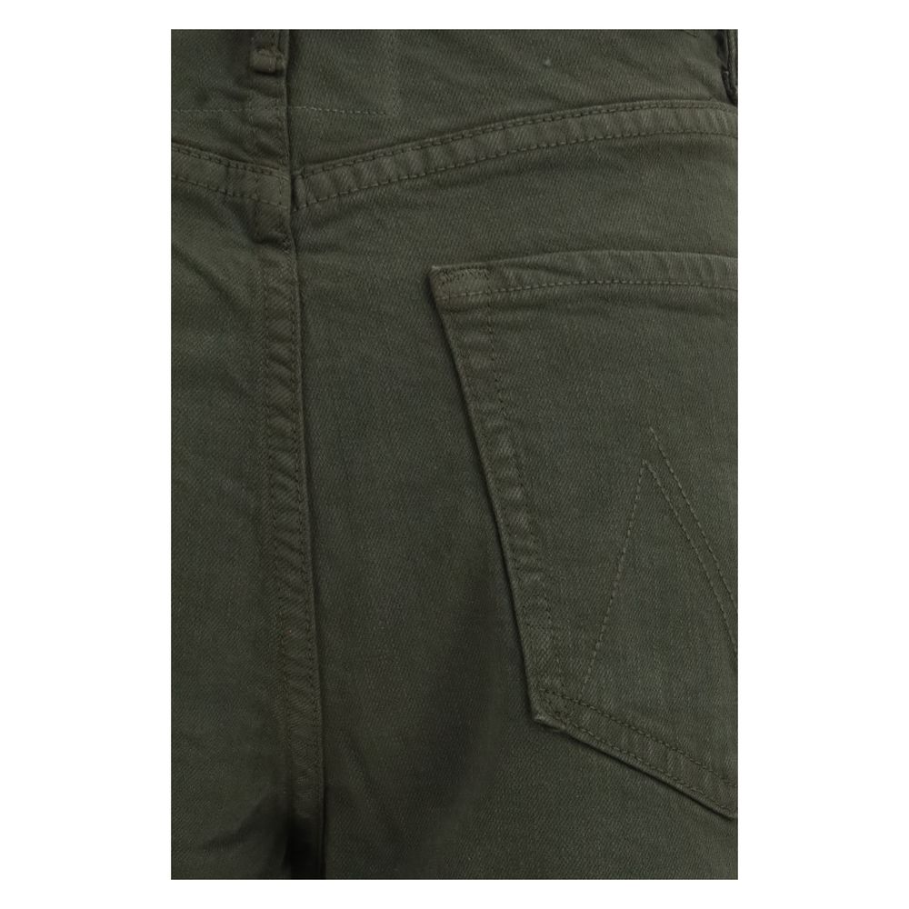 Mother Denim zweifarbige Baumwolljeans in entspannter Passform