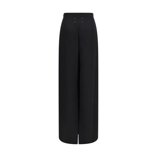 Maison Margiela Black Wool Oves Aries Long Skirt