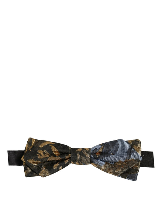 Dolce & Gabbana Men Multicolor Jacquard Adjustable Neck Bow Tie