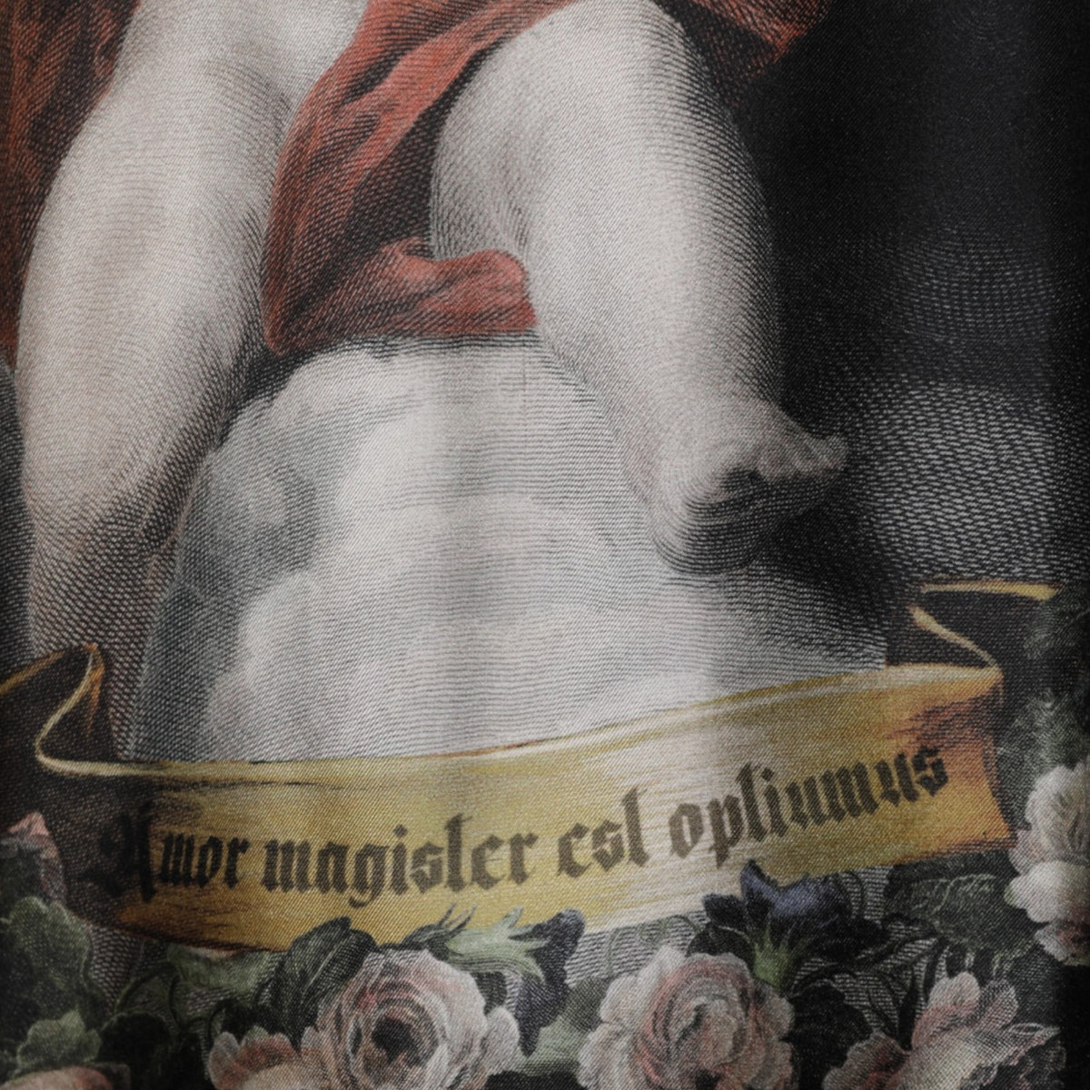 Dolce & Gabbana Schwarzer Kaschmir-Pullover mit Engel-Barock-Print