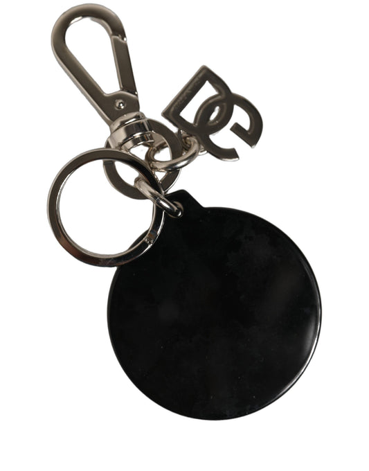 Dolce & Gabbana Black Kaisen Satoru Gojo Charm Metal Keychain Keyring