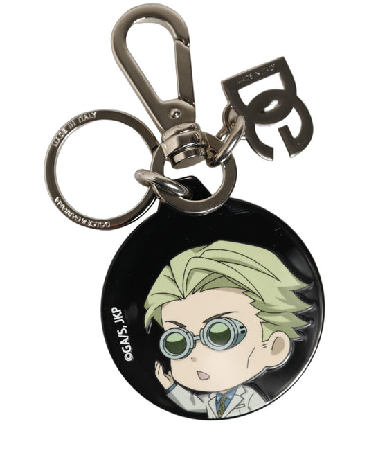 Dolce & Gabbana Black Kaisen Kento Nanami Charm Metal Keychain Keyring