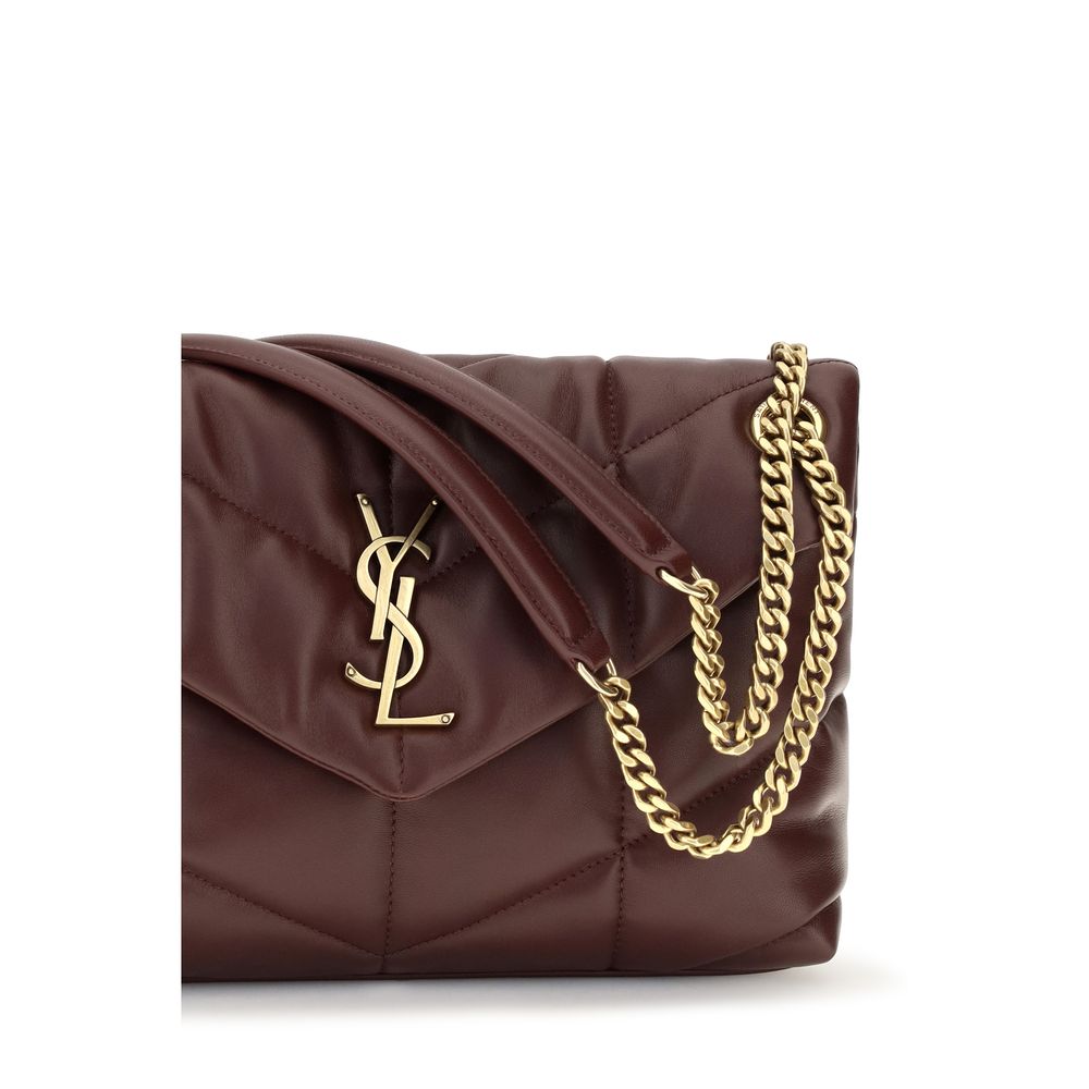 Saint Laurent Bordeaux Lammleder Umhängetasche
