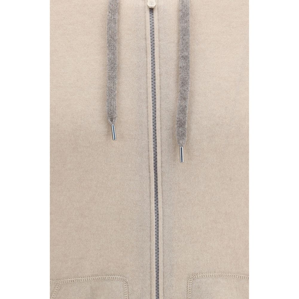 Brunello Cucinelli Beiges Kaschmir-Sweatshirt