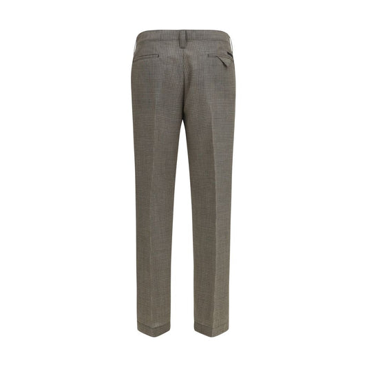 Prada Brown Wool Oves Aries Pants